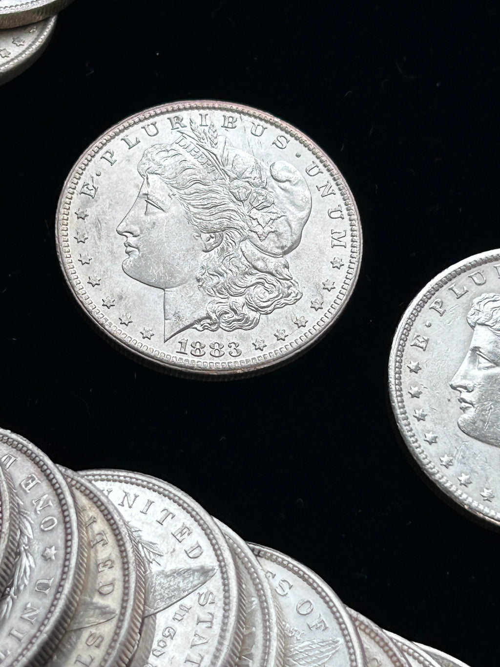 Mega Morgan Silver Dollar Roll — 20 Morgan Dollars with 1 Carson City Morgan