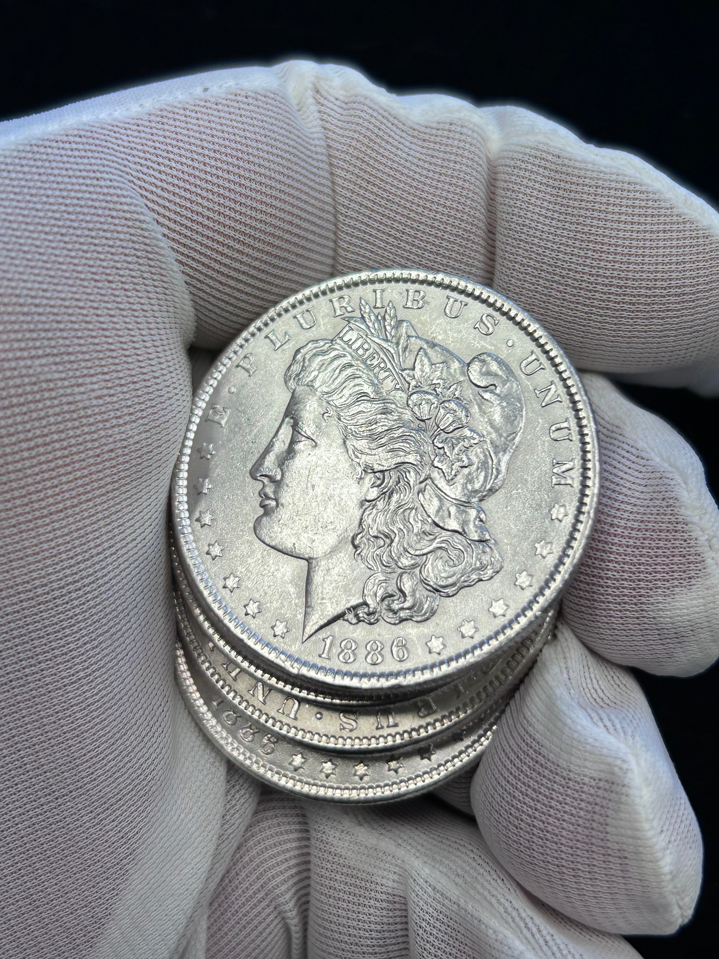 Mega Morgan Silver Dollar Roll — 20 Morgan Dollars with 1 Carson City Morgan